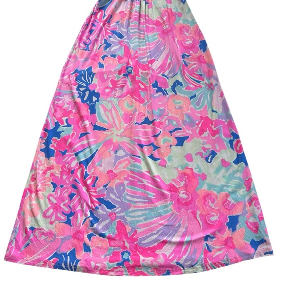 Lilly Pulitzer Sloane Playa Hermosa Sleeveless Maxi Dress Size M - Picture 4 of 12